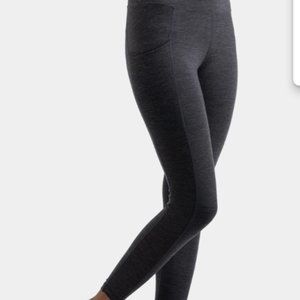 Black Woolly Merino Aire pocket legging